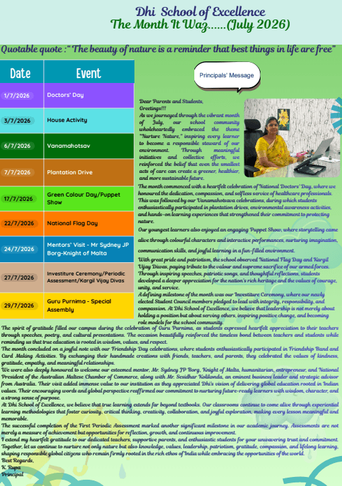 DHI School Newsletter Issue 3
