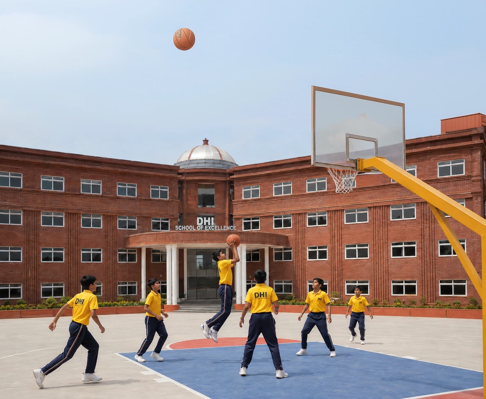 Multi-purpose courts for Basketball and Volleyball
